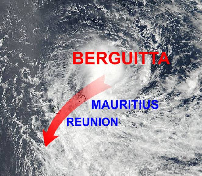 Il ciclone tropicale Berguitta