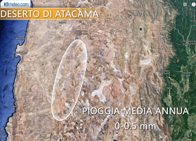 Il deserto di Atacama, uno dei posti più aridi del mondo