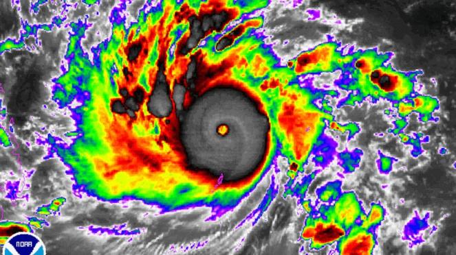 Il super Tifone Hagupit, fonte NOAA