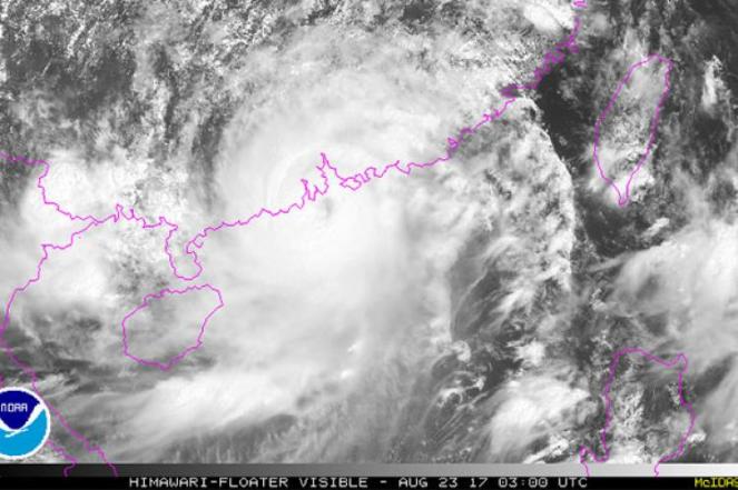 Il Tifone Hate visto dal satellite