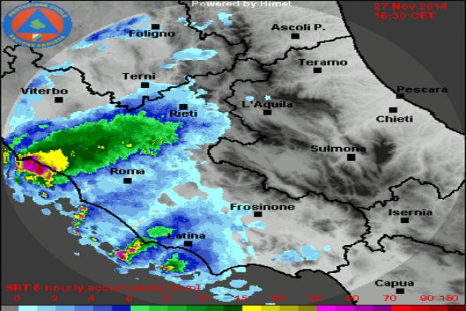 Immagine Radar Lazio. Fonte Cetemps