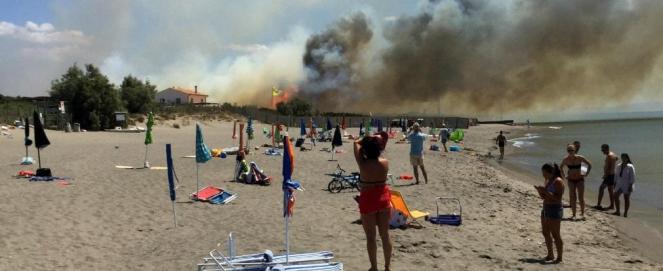 Incendi ieri nel Grossetano (ANSA)