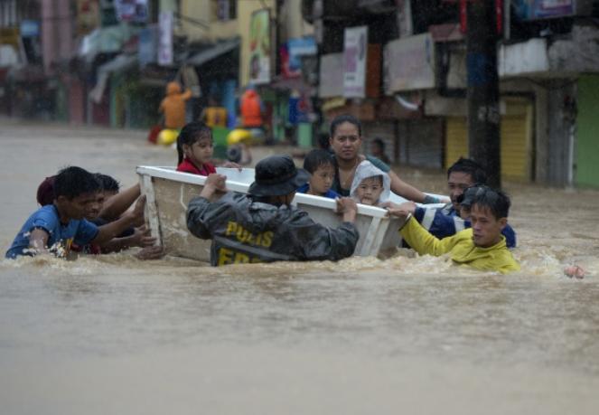 inondazioni a Manila