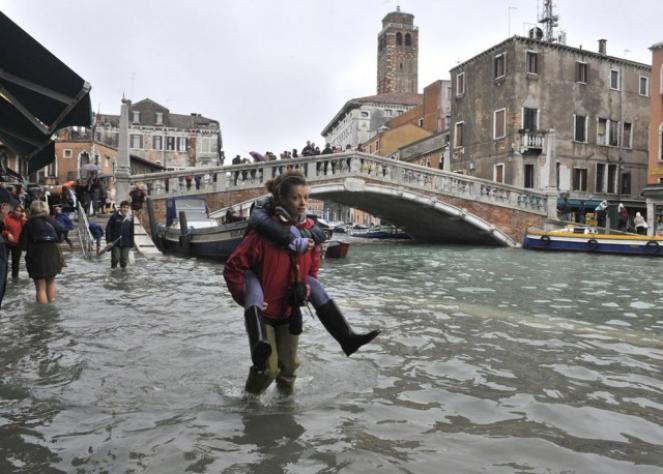 L'acqua alta a Venezia potrebbe essere la normalità