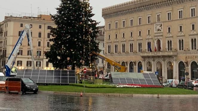L'albero di Natale sostenibile della Capitale
