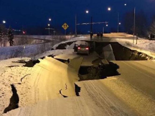 L'effetto del terremoto in Alaska 