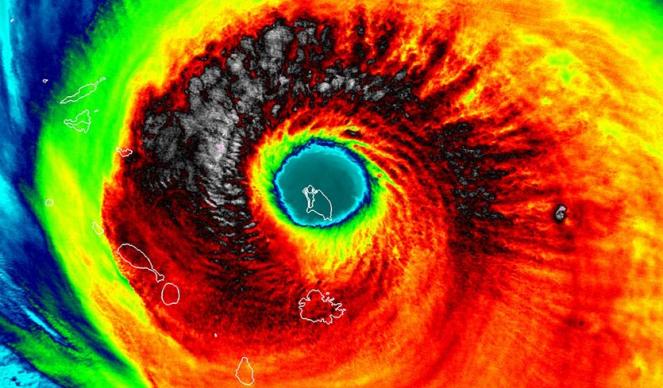 L'occhio dell'uragano Irma