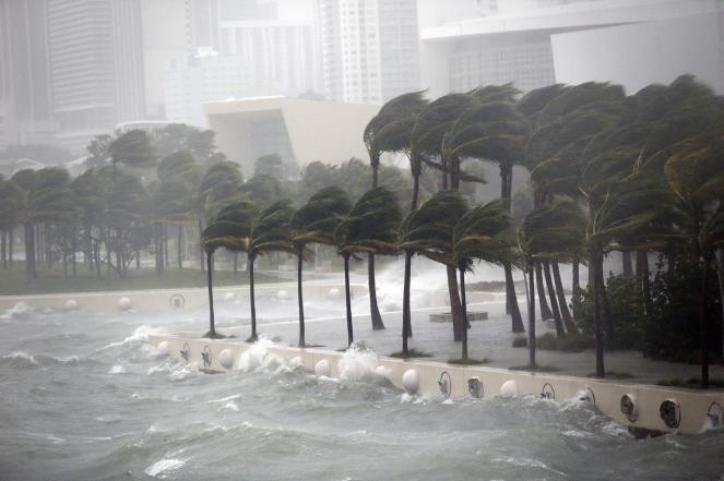 L'oceano invade le strade di Miami