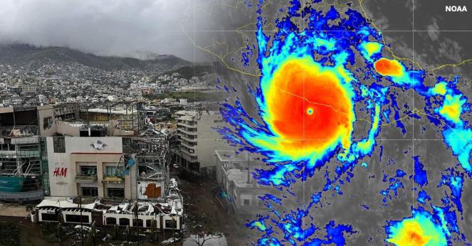 Cronaca meteo. Messico. L'uragano Otis di categoria 5 devasta Acapulco. Almeno 27 vittime e 4 dispersi - Video