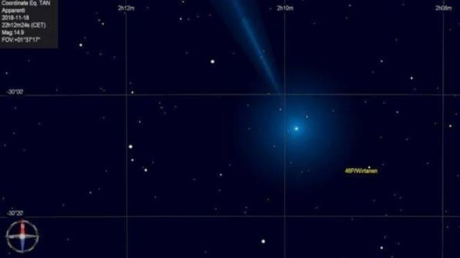 La cometa di Natale si avvicina alla Terra
