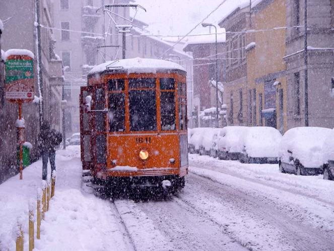 La neve a Milano