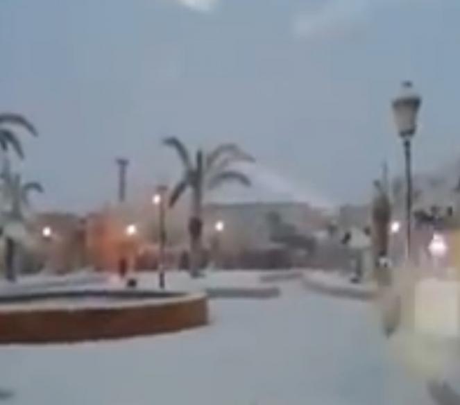 La neve raggiunge l'Algeria
