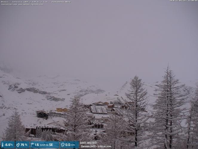 La neve sulle Alpi, Cervinia