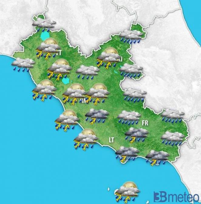 La previsione per la notte tra mercoledì e giovedì sul Lazio