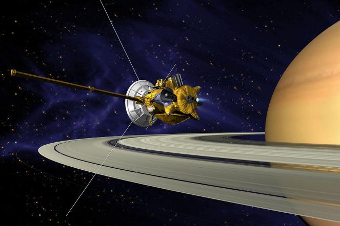 La sonda Cassini attorno a Saturno