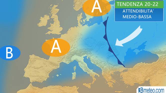 La tendenza meteo dopo il 20 novembre in Europa