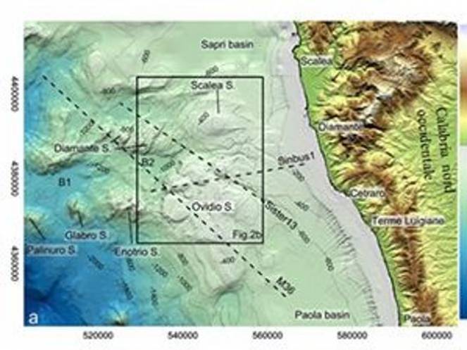 La zona del basso Tirreno in cui sono stati scoperti i tre vulcani (Fonte immagine: corriere.it)