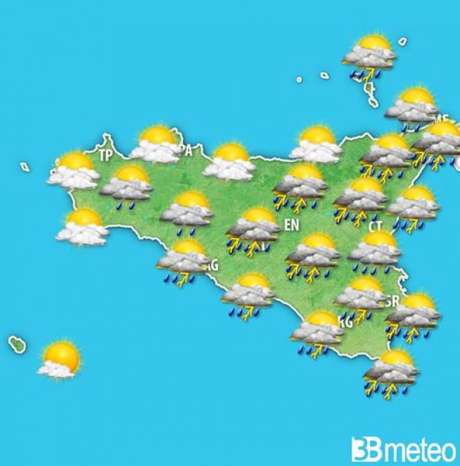Le previsioni meteo per la Sicilia domenica 26 febbraio, di Carnevale