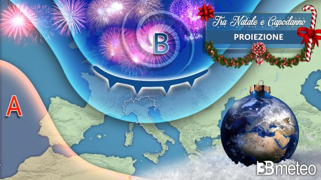 Le proiezioni meteo a scala europea tra Natale e Capodanno