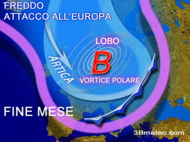 Lobo del vortice polare in Europa