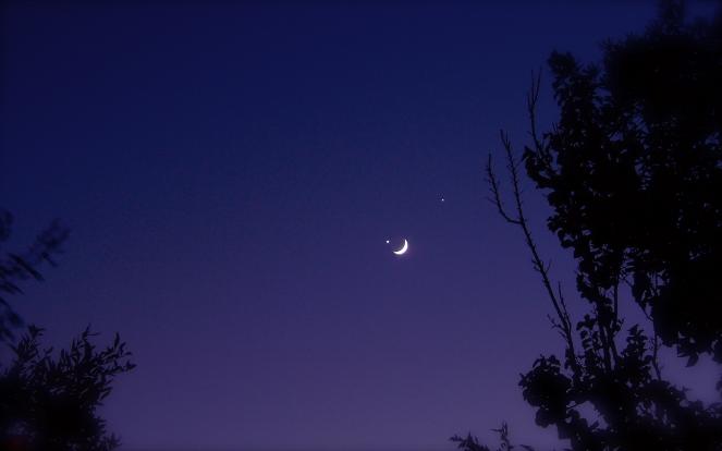 Luna e Venere di nuovo in congiunzione