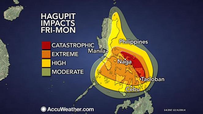 Massima allerta meteo sulle Filippine centro-settentrionali