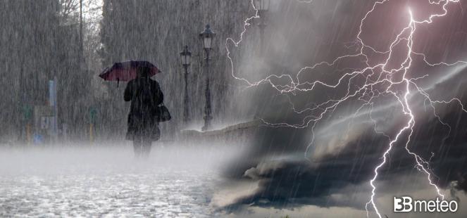 Meteo - Ancora piogge e temporali in arrivo sull'Italia