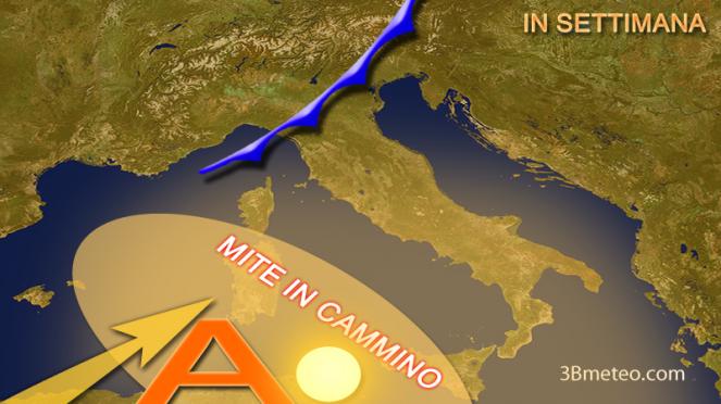 meteo in settimana: Italia divisa in due