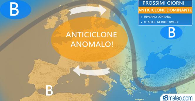 Meteo Italia: anomalo anticiclone nei prossimi giorni su gran parte d'Europa