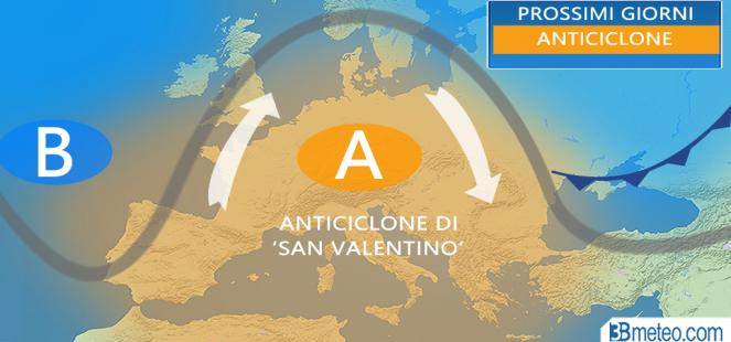 Meteo Italia: arriva l'anticiclone di San Valentino