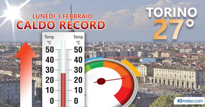  Meteo Italia: CALDO RECORD in Piemonte, punte di 27°C tra Torino e Cuneo