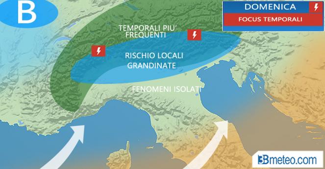 Meteo Italia: focus temporali prossime ore
