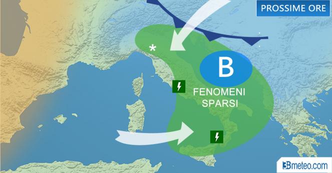 Meteo Italia: il tempo previsto nelle prossime ore