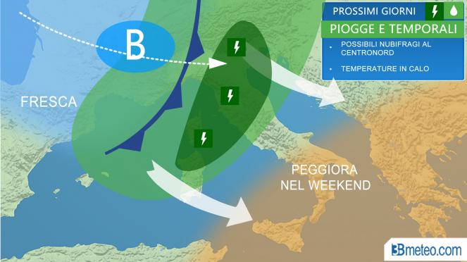 Meteo Italia: maltempo per diversi giorni