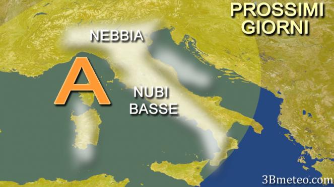 Meteo Italia: nebbie e smog nei prossimi giorni
