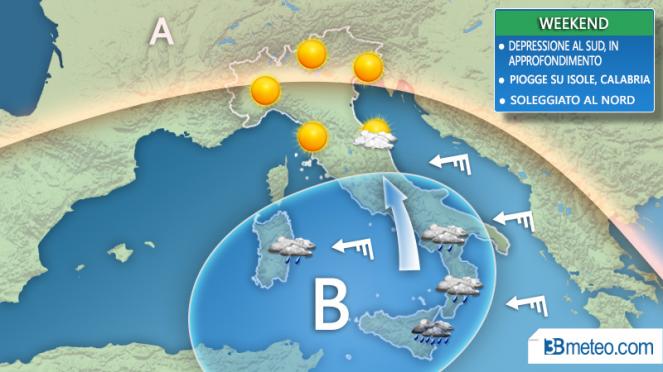 Meteo Italia: previsione weekend 17-18 Dicembre