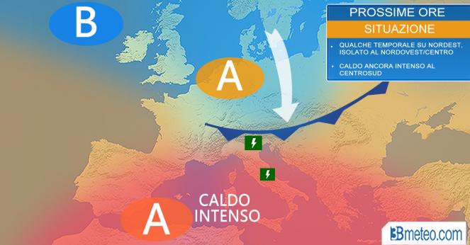 Meteo Italia: situazione prevista nelle prossime ore
