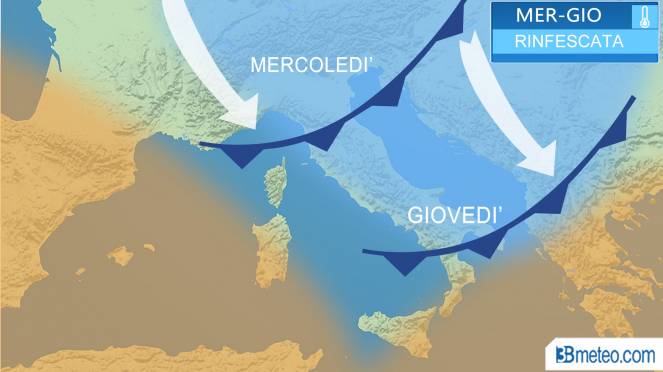 Meteo Italia: temperature in calo