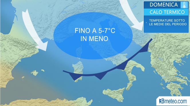Meteo Italia: temperature in calo il 1 Maggio