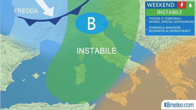 Meteo Italia: weekend e 25 Aprile tornano piogge e temporali