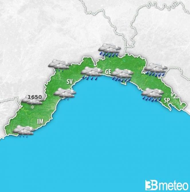 Meteo Liguria: la situazione prevista mercoledì mattina