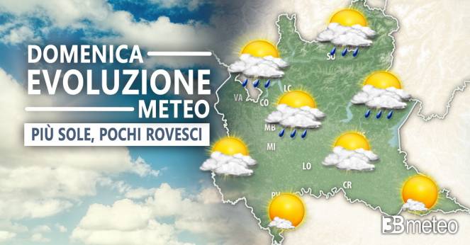Meteo Lombardia: domenica più sole e poche piogge