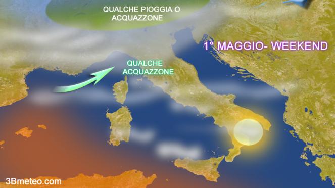 meteo primo Maggio in Italia