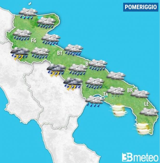 Meteo Puglia, previsioni per Venerdì 5 Giugno 2020.