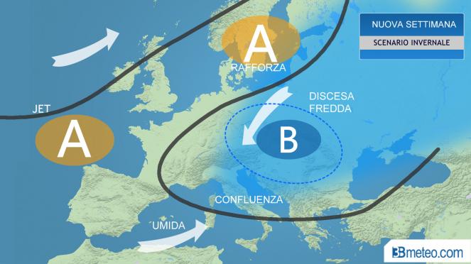 meteo, scenario invernale per l'Europa