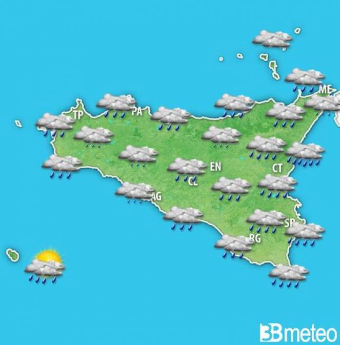 Meteo Sicilia: ancora piogge nelle prossime ore, specie sui settori ionici