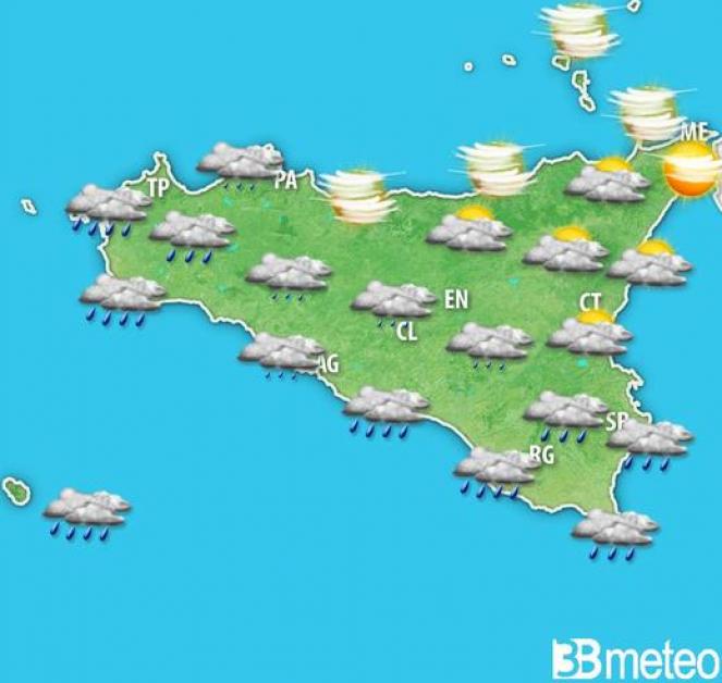 Meteo Sicilia, previsione prossime ore.