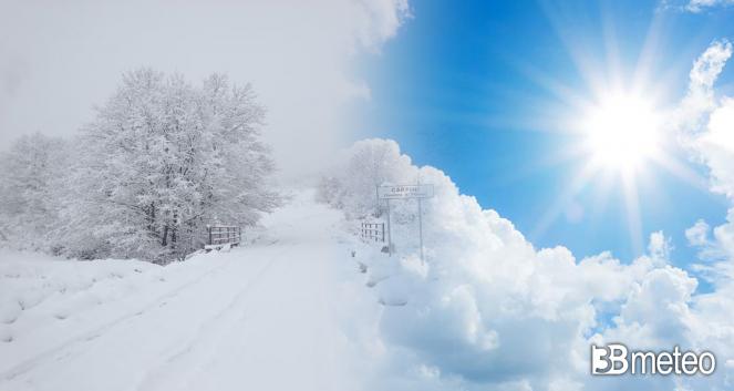 Meteo, tanta neve in Appennino, più sole altrove