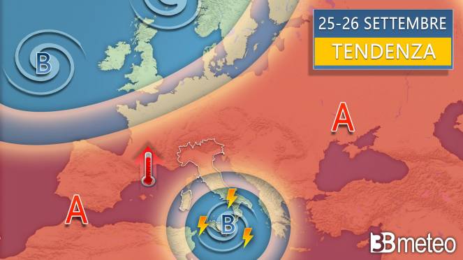 Meteo - Il vortice mediterraneo porterà ancora maltempo la prossima settimana ma non ovunque. La tendenza