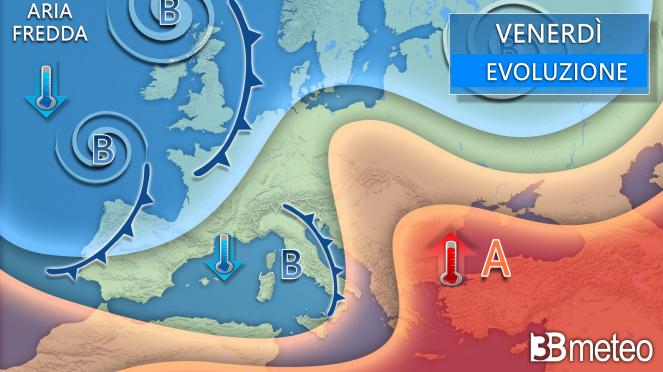 Meteo venerdì Meteo venerdì